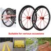 24 inch Wheelchair Rear Wheels, Sports Wheelchair Wheel Replacement, Manual Wheelchair Rear Wheel Accessories, 1/2" (12.7 mm) Bearing(Blue) view 3
