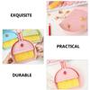 Ipetboom Mini Brush and Dustpan Set 3pcs Strawberry Pattern Small Cleaning Tool for Desktop Keyboard Car Air Vent Interior Detail Cleaning view 2