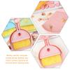 Ipetboom Mini Brush and Dustpan Set 3pcs Strawberry Pattern Small Cleaning Tool for Desktop Keyboard Car Air Vent Interior Detail Cleaning view 3