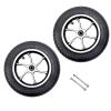 10"2" Wheelchair Caster Front Wheel Assembly, 10-inch Front Wheel Replacement for Electric Wheelchair, Pneumatic Tire, Aluminum Hub, 12mm (1/2") Bearing view 1
