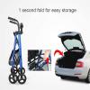 CVNIMV Rollator Shopping Cart Walking Frame Foldable Compact Mobility Aids with Seat Bag and Wheel Transport Walking Stick Elderly Disabled Yearn for Independence view 3