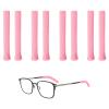 4 Pairs Glasses Comfort Ear Pads,Glasses Ear Cushions,Glasses Arm Covers,Soft Knitted Cotton Ear Pads for Glasses,Pink Glasses Legs Cushions Glasses Reading Sports Sunglasses Glasses Grips Behind Ears view 1
