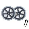 16 Inch Manual Wheelchair Replacement Rear Wheel, 16x1.75 Wheelchair Wheel Accessories, Non-Pneumatic Solid Tires, Bearing 12 mm(1/2 inch), 1 Pair view 1