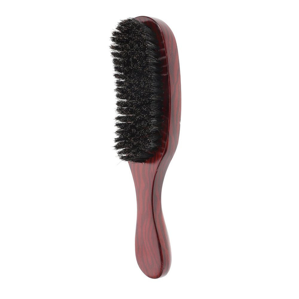 Didiseaon Beard Brush for Waves Natural Bristle Smoothing Hair Brush Detangling Handle Soft Bristles for Men Hair