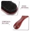 Didiseaon Beard Brush for Waves Natural Bristle Smoothing Hair Brush Detangling Handle Soft Bristles for Men Hair view 3