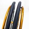 24 Inch Sports Wheelchair Rear Wheel Replacement 1 Pair, 241 (25-540) Rubber Pneumatic Tires, Aluminum Alloy Wheel Hub view 4