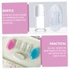 Ipetboom Baby Finger Toothbrush 9pcs Silicone Infant Oral Cleaning Brush Set with Storage Box, Double-Sided Toddler Teeth Cleaner for Newborns 0-3 Years view 2