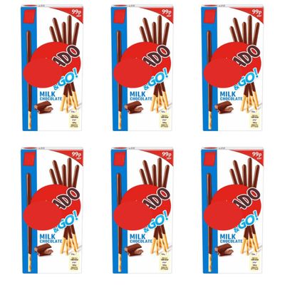 Mik Milk Chocolate Biscuits Sticks 39g (Pack of 6) Multipack