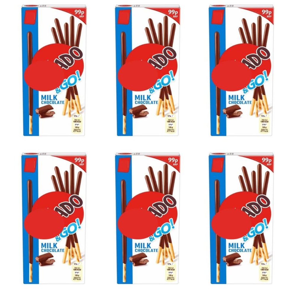 Mik Milk Chocolate Biscuits Sticks 39g (Pack of 6) Multipack