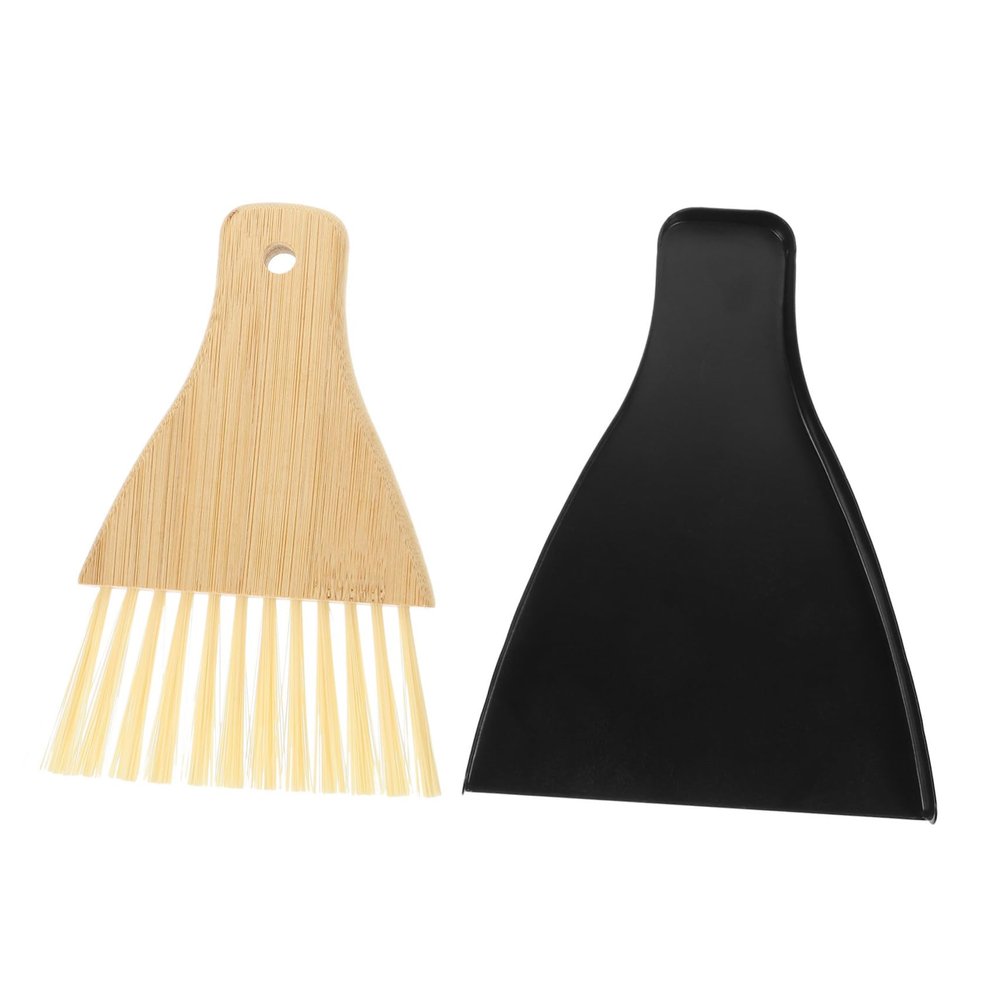 WHAMVOX Mini Broom and Dustpan Set Nylon Soft Bristles for Desktop Cleaning for Small Spaces and Cobweb Removal Includes Dustpan and Brush