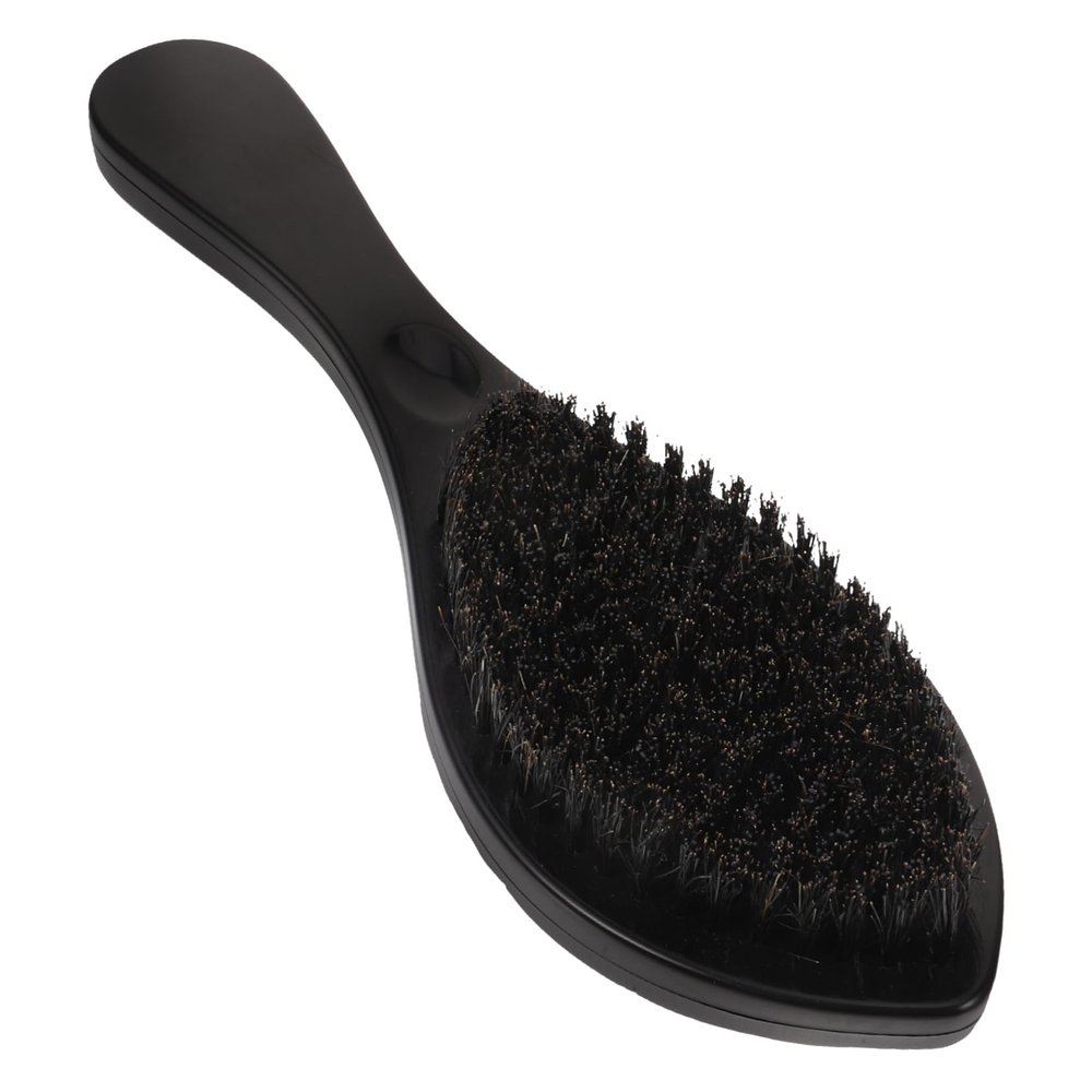 SOESFOUFU Bristle Beard Brush for Men Portable Wooden Handle Grooming Hair Brush Detangling and Cleaning Beard Styling Tool