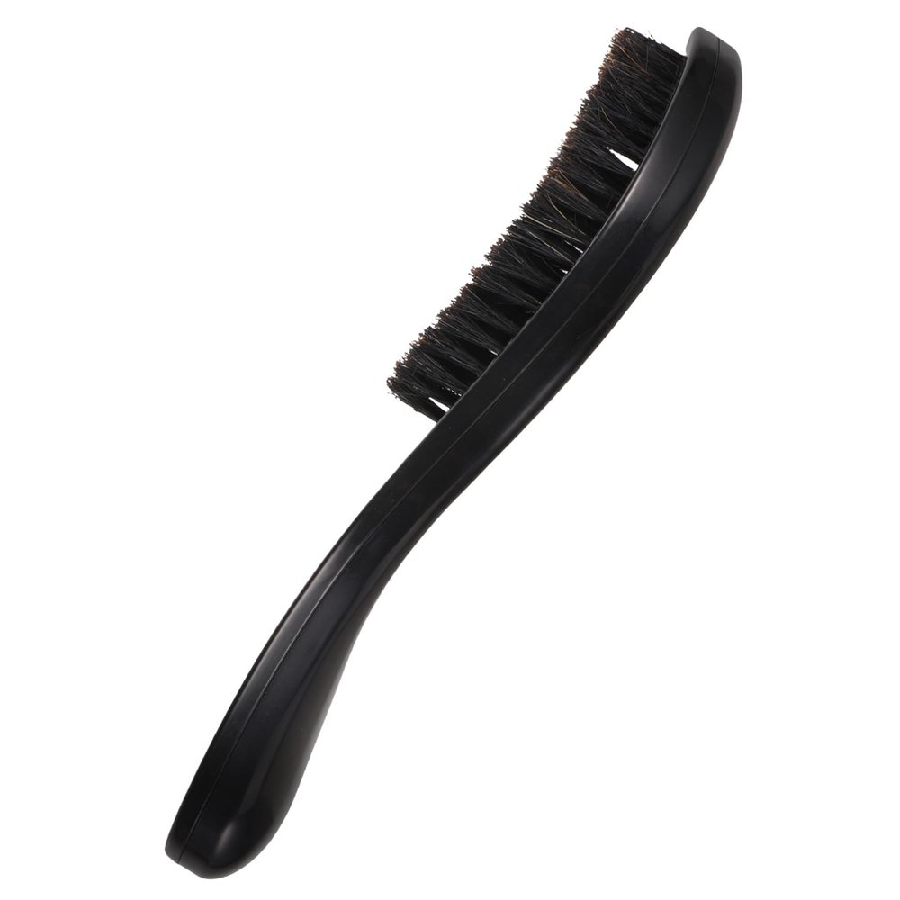 Baluue Mens Beard Brush Wooden Handle Boar Bristle Hair Brush for Beard Grooming and Mustache Styling Suitable for Daily Facial Hair Care