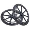 20 Inch Rear Wheels for Wheelchair, 20x1 3/8 Manual Wheelchairs Replacement Wheels, Integrally Formed Solid Tire, Wheelchair Rear Wheel Assembly, Bearing: 1/2" (12mm) view 1