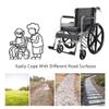 20 Inch Rear Wheels for Wheelchair, 20x1 3/8 Manual Wheelchairs Replacement Wheels, Integrally Formed Solid Tire, Wheelchair Rear Wheel Assembly, Bearing: 1/2" (12mm) view 2
