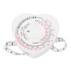 FRCOLOR Portable Fitness Tape Measure with Automatic Retractable Mechanism Dual Sided BMI Chart Waist and Physique Measurement Tool Plastic White 1.5M view 1