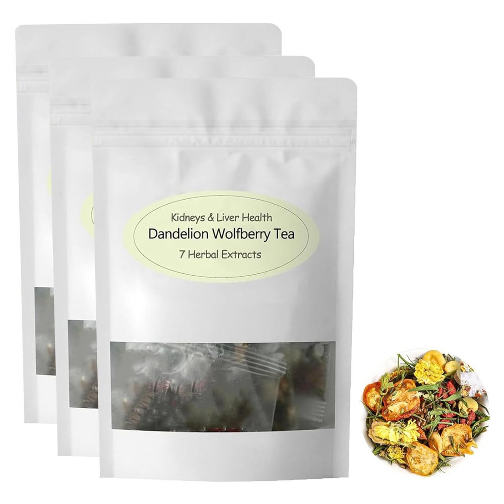 Organic Dandelion Wolfberry Tea Bags with Chicory and Gardenia (3 Bag)