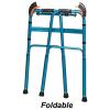LoJax Walking Frame for Climbing Stairs Standard Walker, Aluminium Folding Walking Frame, Rehabilitation Auxiliary Walking Frame, Walking Mobility Aid for Seniors view 2