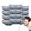 Razor Blade Refills for Men, 3-Bladed Razors for a Smooth Shave,Manual Razor Blades Refills for Mens, Upgrade Dual Lubrication Sharp Blade, Razor Blade Refills (12) view 1