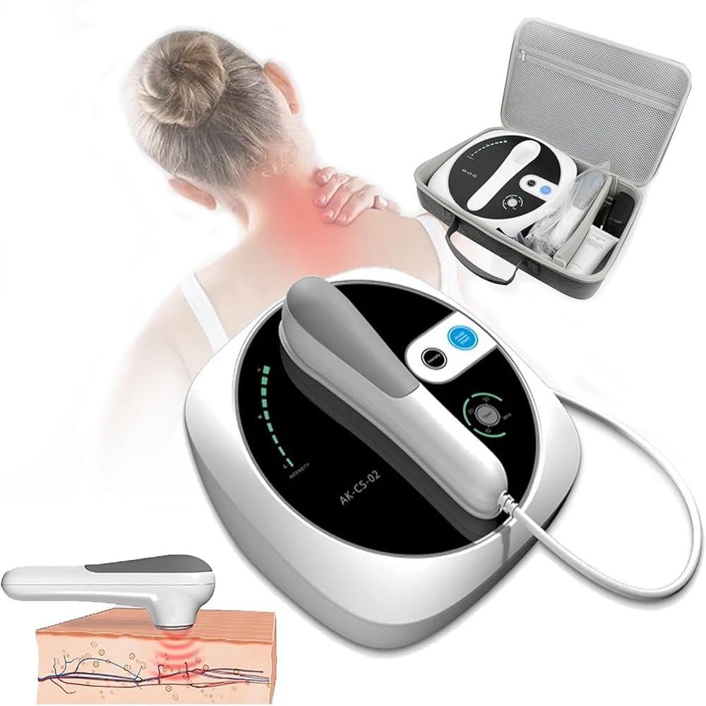 3 Gears Ultrasonic Physiotherapy Machine (Touch Buttons),Hand-Held Ultrasound Therapy Machine (30Min Timer), for Pain Relief Muscle Healing Body Massager Home Use