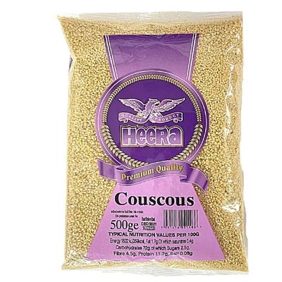 Heera Couscous 500g  Light & Fluffy Semolina Granules for Quick Meals, Versatile Side Dish (Pack of 1)