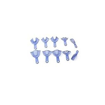 10 Pieces Plastic-Steel Dental Impression Trays New Dental Instruments