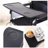 SXTYFBB Wheelchair accessories,Wheelchair Lap Tray Wheelchair Table, Detachable Wheelchair Tray Table Attachment With Cup Holder for Writing, Reading,Eating and Rest Economy Whee view 4