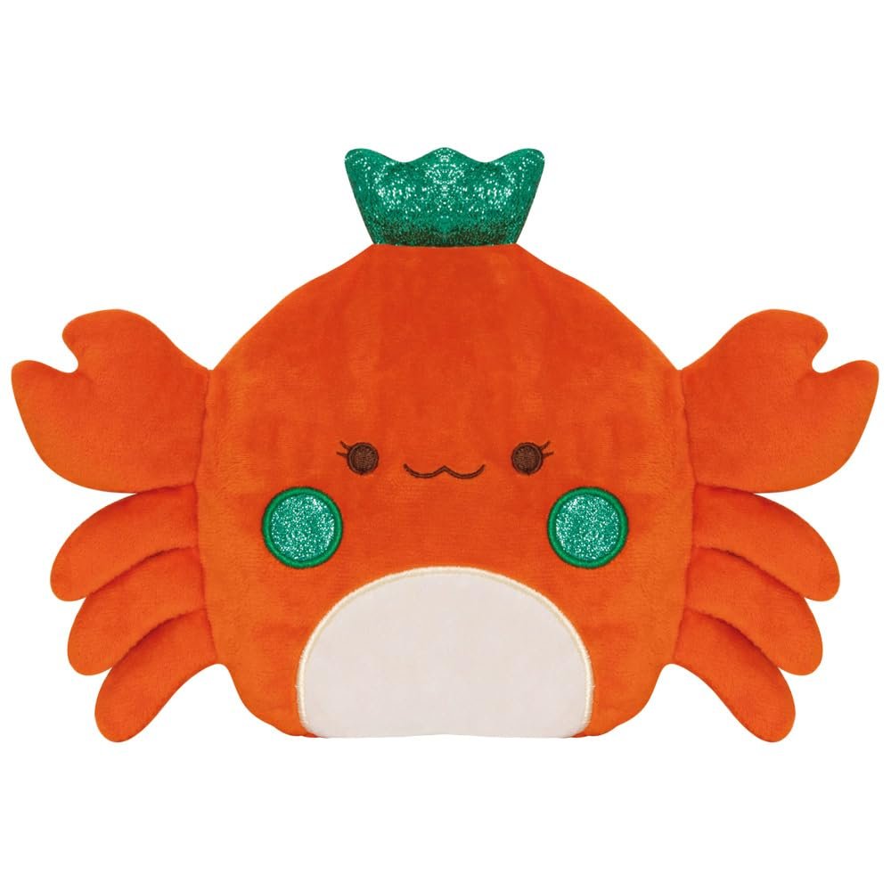 PLIC Horizane Sant 2-in-1 Soft Flat Plush Crab Hot and Cold Action Microwave Dry Hot Water Bottle Ceramic Beads Suitable for All Ages