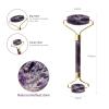 Jade Roller Scraper Massager Amethyst Crystal Massage Roller Gua Sha Face Jade Stone Skin Care Tools(Type g) view 3
