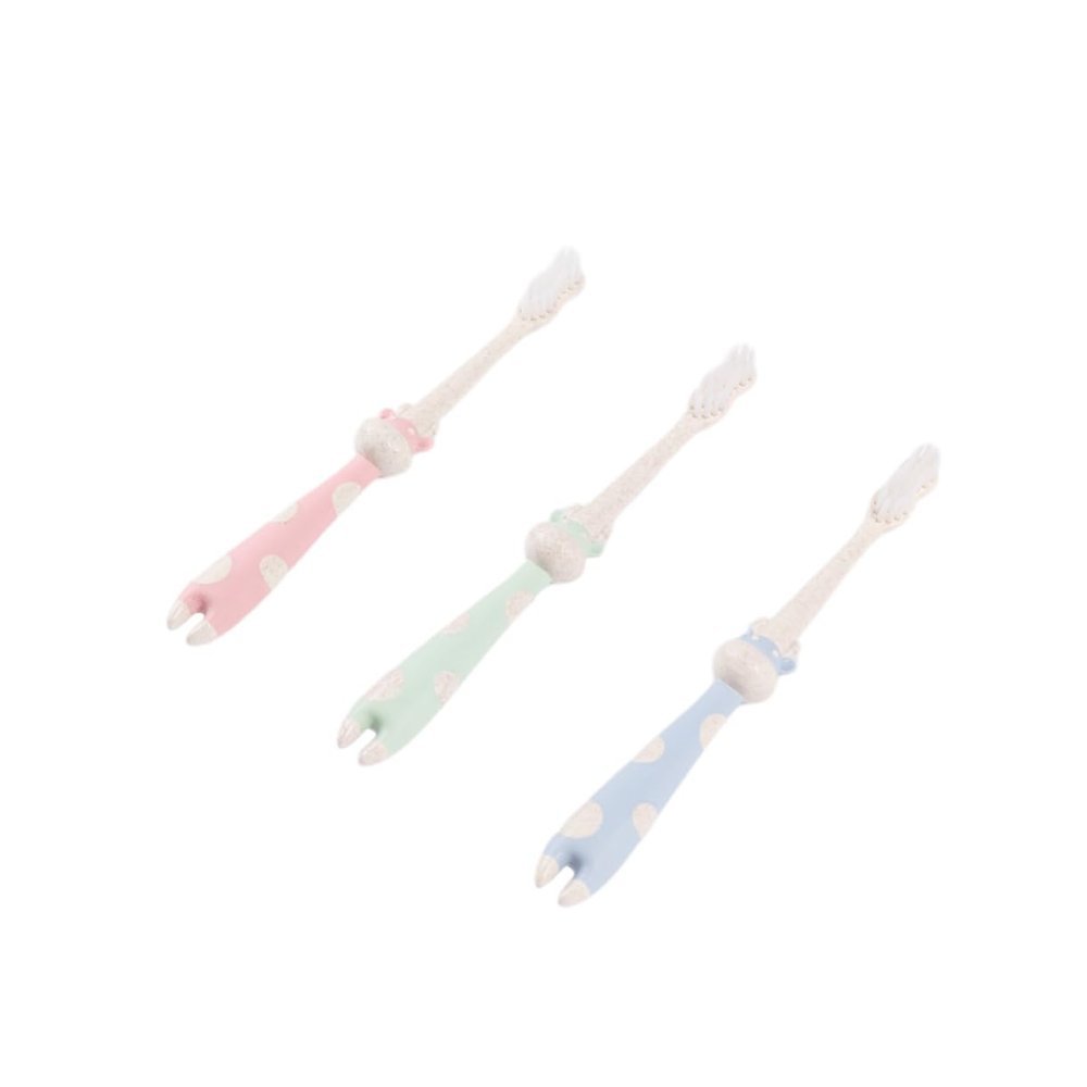 Beavorty 3pcs Boy Girl's Cartoon Toothbrush Extra Soft Bristles and Small Head Design for Boys and Girls Oral Care at Home