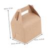 Beavorty 20pcs Kraft Paper Candy Wrapping Box Party Favor Candy Bag Tote Bag Shape for Gifts view 2