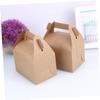 Beavorty 20pcs Kraft Paper Candy Wrapping Box Party Favor Candy Bag Tote Bag Shape for Gifts view 3