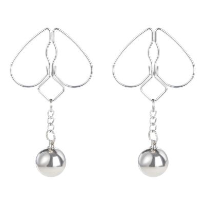 Nipple Clamps with Gravity Ball Sex Adjustable Body Clips Non-Piercing Body Jewelry for Women and Couples