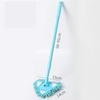 180 Degree Triangle Retractable Blue Wet and Dry Mop Strong Water Absorption for Cleaning Glass Floors Walls Furniture and Ceilings Versatile Cleaning Tool for Home and Office (Blue Mop Size) view 3