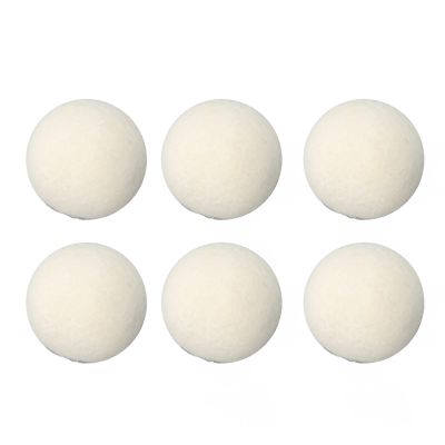 Wool Drying Balls Reduce Drying Time Laundry Wool Balls Set of 6 (5cm)