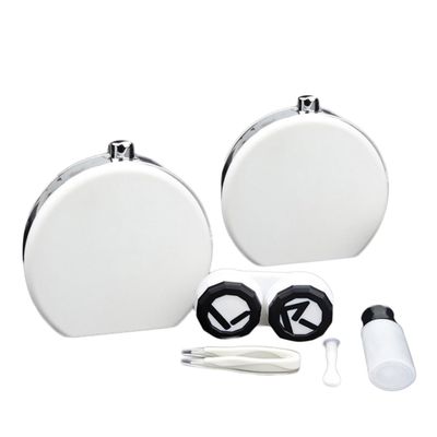 Didiseaon Lens Case Travel Portable Lenses Holder Box for Contact Lens Storage White for Daily Use and Traveling