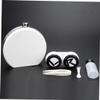 Didiseaon Lens Case Travel Portable Lenses Holder Box for Contact Lens Storage White for Daily Use and Traveling view 4