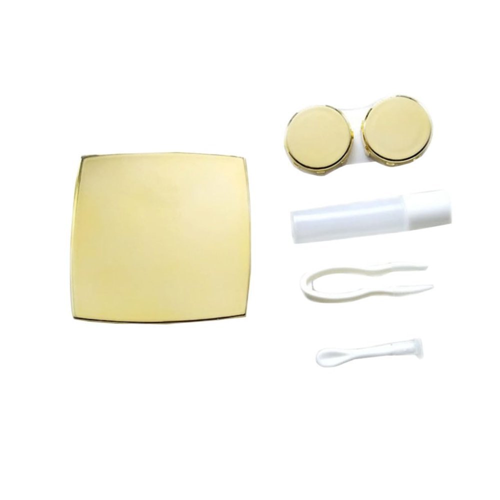 Didiseaon Elegant Travel Lens Case Box Includes Mirror Tweezers Suction Stick Liquid Bottle Lens Holder