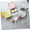 Didiseaon Elegant Travel Lens Case Box Includes Mirror Tweezers Suction Stick Liquid Bottle Lens Holder view 4