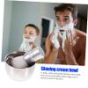 Didiseaon Beard Brush Set Shaving Bowl Double Layer Steel Bowl Insulated Mug Traditional Shaving Kit Random Color view 3