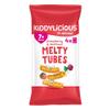 Kiddylicious Strawberry & Beetroot Melty Tubes - Delicious Snacks for Kids - Suitable for 7+ Months - 3 Packs of 4 (12 Total) view 3