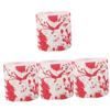 HAPINARY 4rolls Unique Halloween Decor Toilet Paper Bloodstain Design Bathroom Accessory Halloween Party Supplies view 1