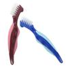 BEBEMOKO Denture Cleaning Brush Double-Sided Toothbrush 2pcs Set Red and Blue Small Brushes for Elderly Denture Care and Braces Cleaning view 1