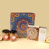 Ghasitaram Gifts Jaiccha Diwali Hamper Box of Kaju Katli, 2 Jars of Dryfruits and Diya|Gift for Diwali,Holi,Valentine,Birthday,Anniversary,Gift for Her,Him,Mothers Day,Fathers Day| view 1