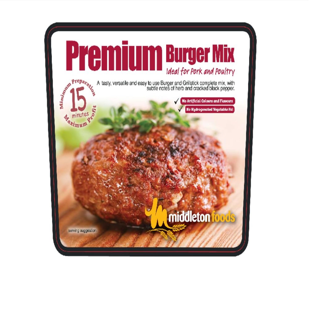 15 Minute Meat & Vegetable Glaze Marinade Seasoning Spice Mix - Choose your flavour! (400g Resealable Pouch, Premium Burger Mix)