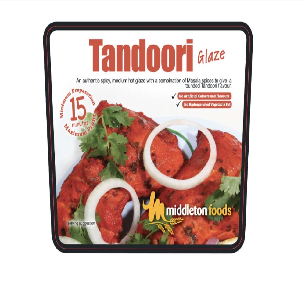 15 Minute Meat & Vegetable Glaze Marinade Seasoning Spice Mix - Choose your flavour! (400g Resealable Pouch, Tandoori)