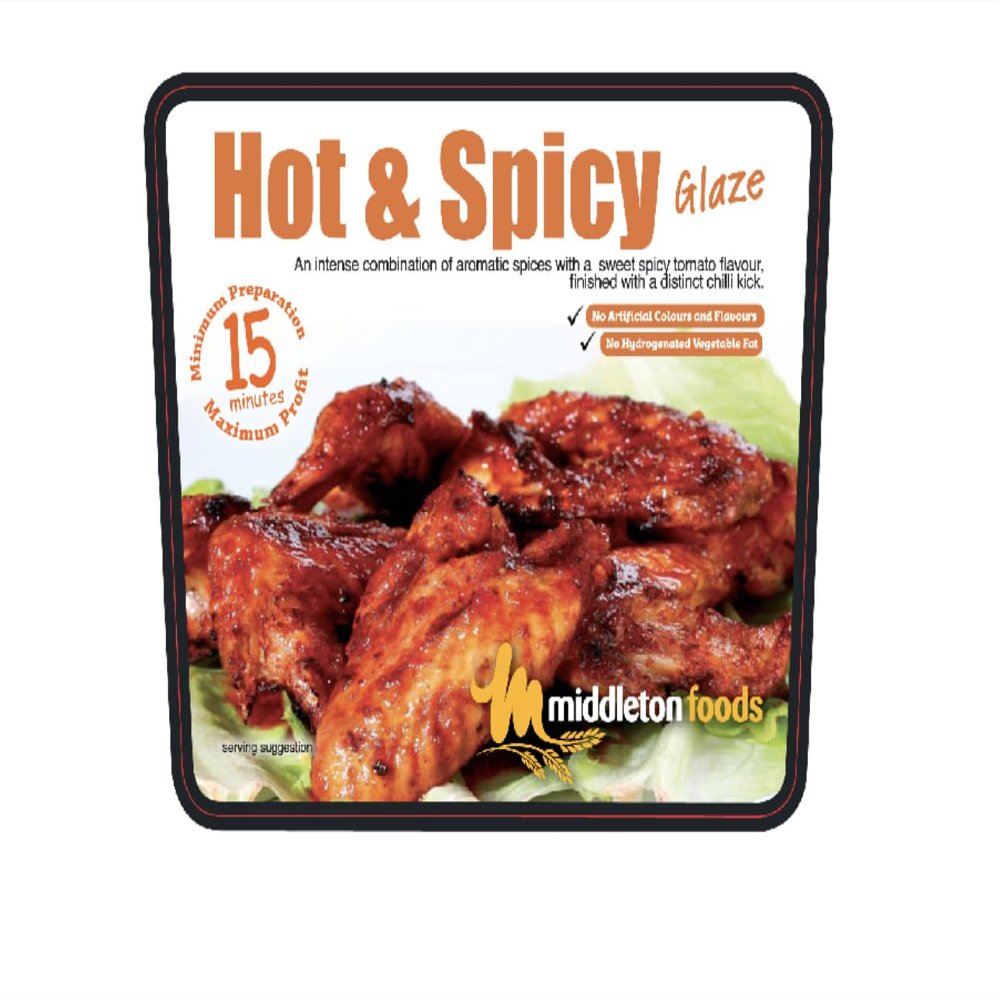 15 Minute Meat & Vegetable Glaze Marinade Seasoning Spice Mix - Choose your flavour! (400g Resealable Pouch, Hot & Spicy)