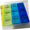 minkissy Weekly Pill Box Organizer Storage for Medicine Vitamins Jewelry Compact and Portable for Home Travel view 2