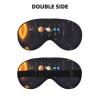 Solar System Jupiter Saturn Print Sleep Mask,Night Blindfold, Soft Eye Shade Cover for Women Men,for Travel Nap Meditation view 2