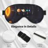 Solar System Jupiter Saturn Print Sleep Mask,Night Blindfold, Soft Eye Shade Cover for Women Men,for Travel Nap Meditation view 3