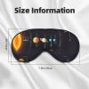 Solar System Jupiter Saturn Print Sleep Mask,Night Blindfold, Soft Eye Shade Cover for Women Men,for Travel Nap Meditation view 4
